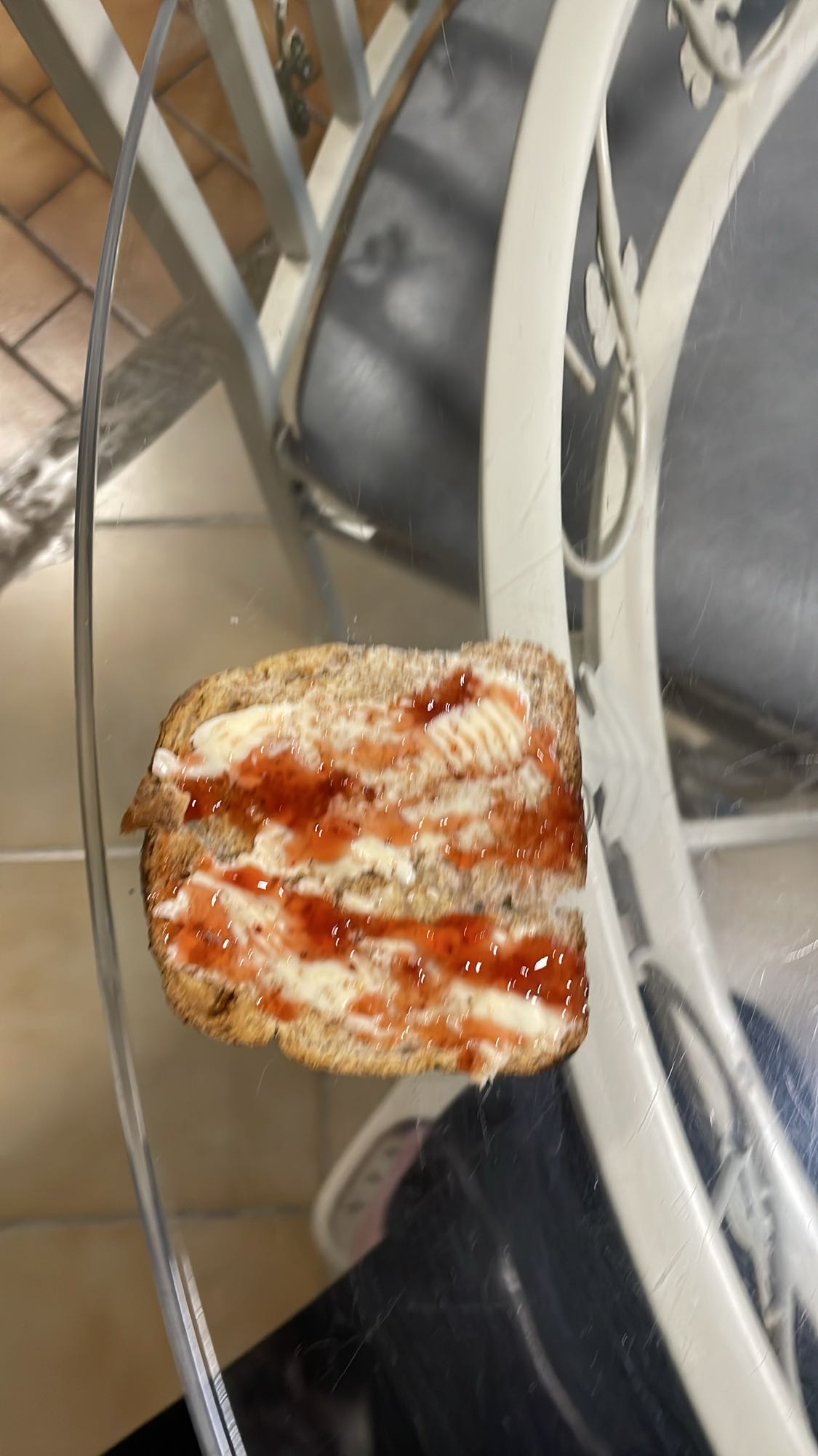 Tartine confiture beurre