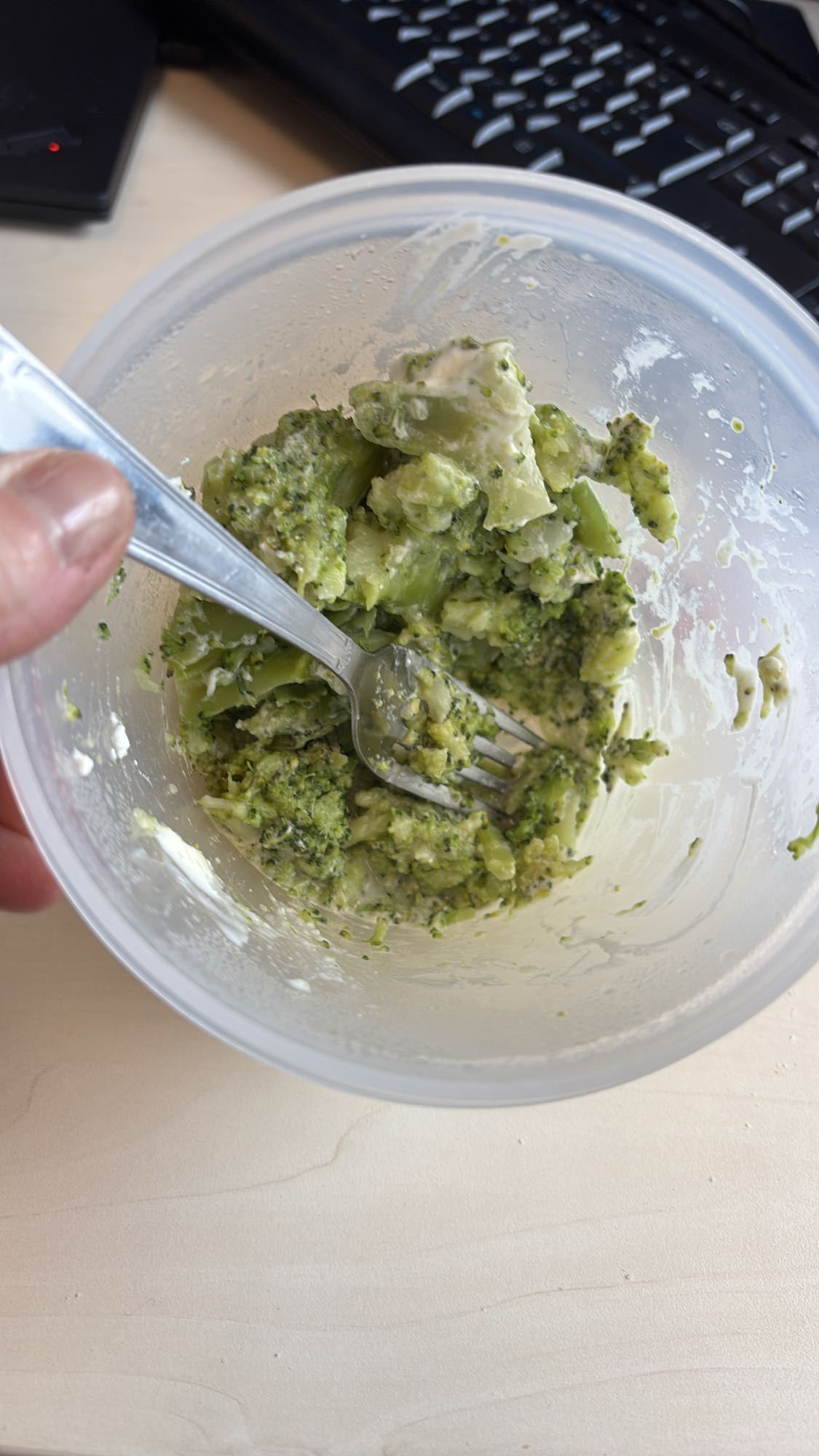 Brocoli avec fromage frais