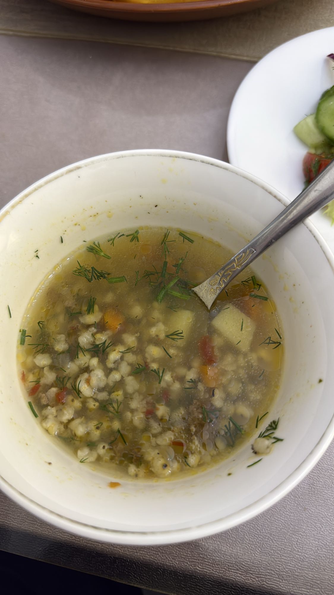 перловый суп с овощами