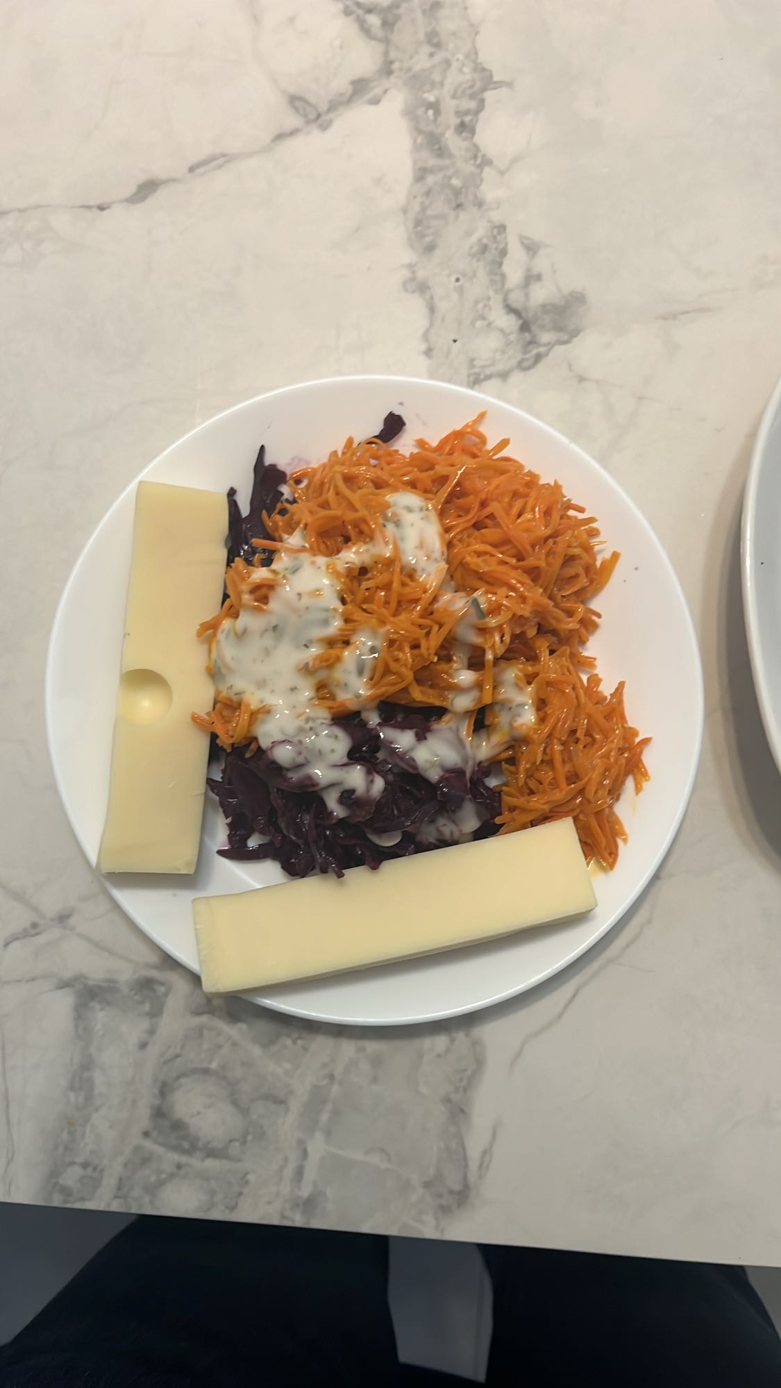 Salade carottes fromage