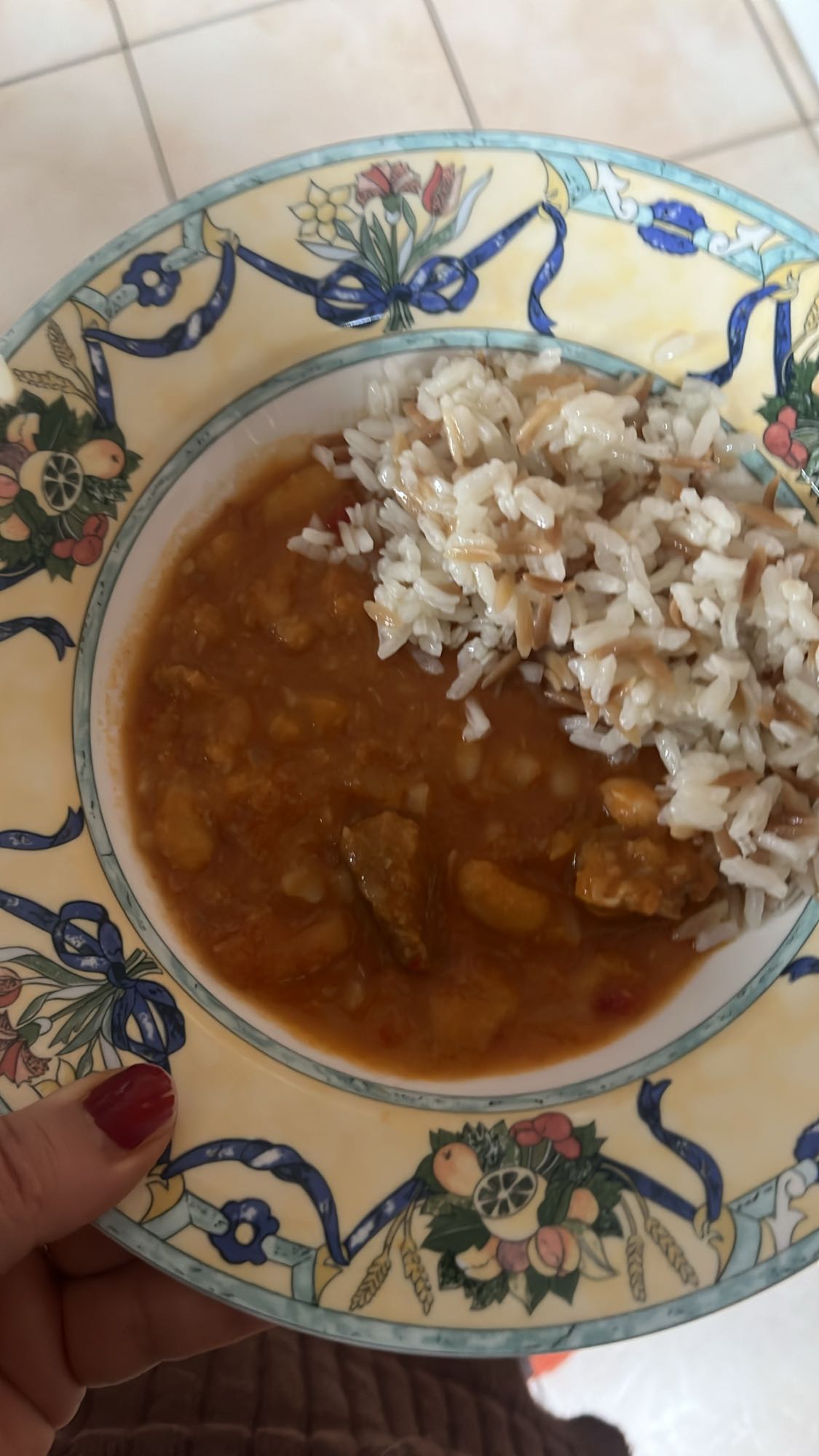 Pilav ve etli kuru fasulye