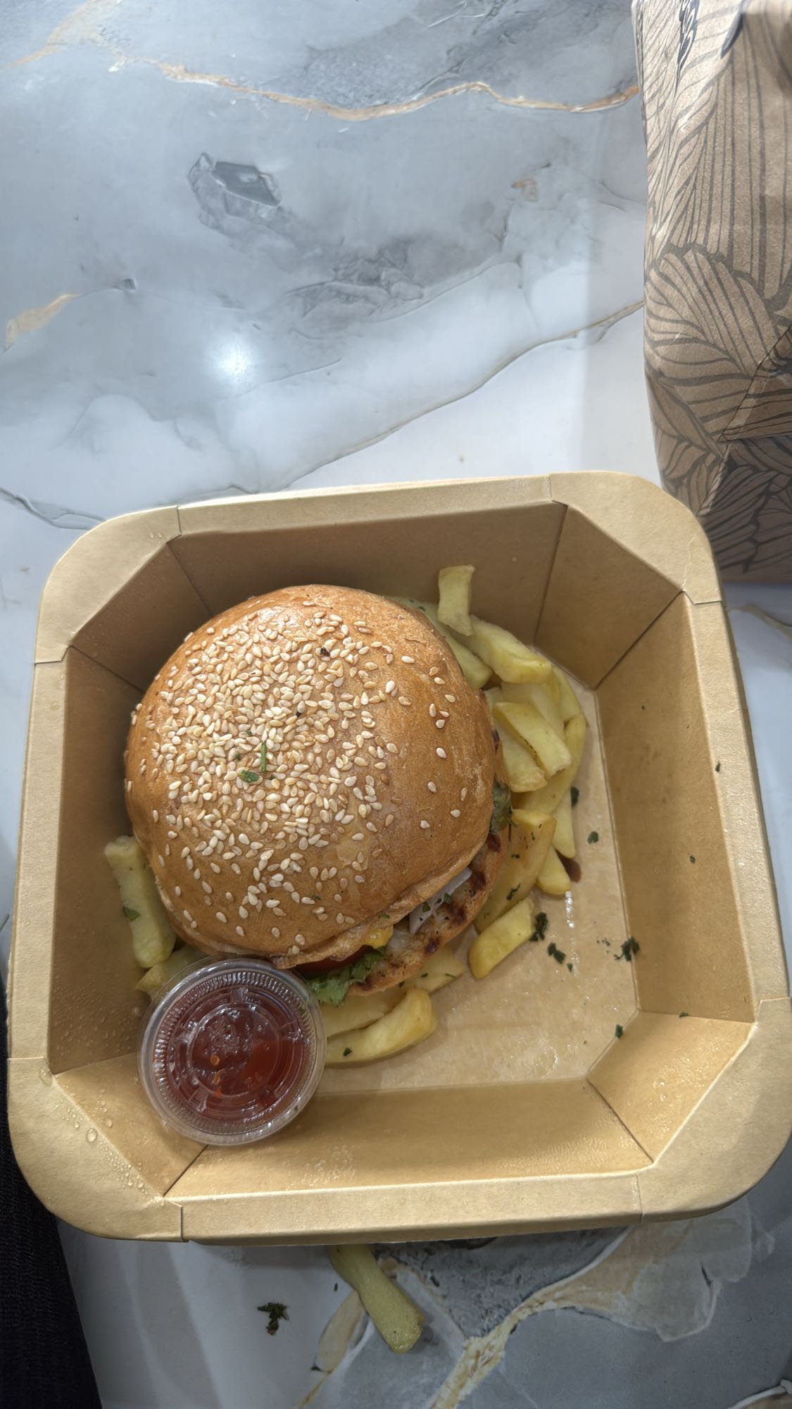 Chicken Burger with Fries