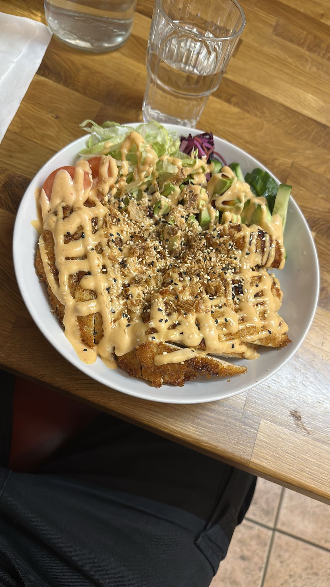 Kyckling katsu sallad