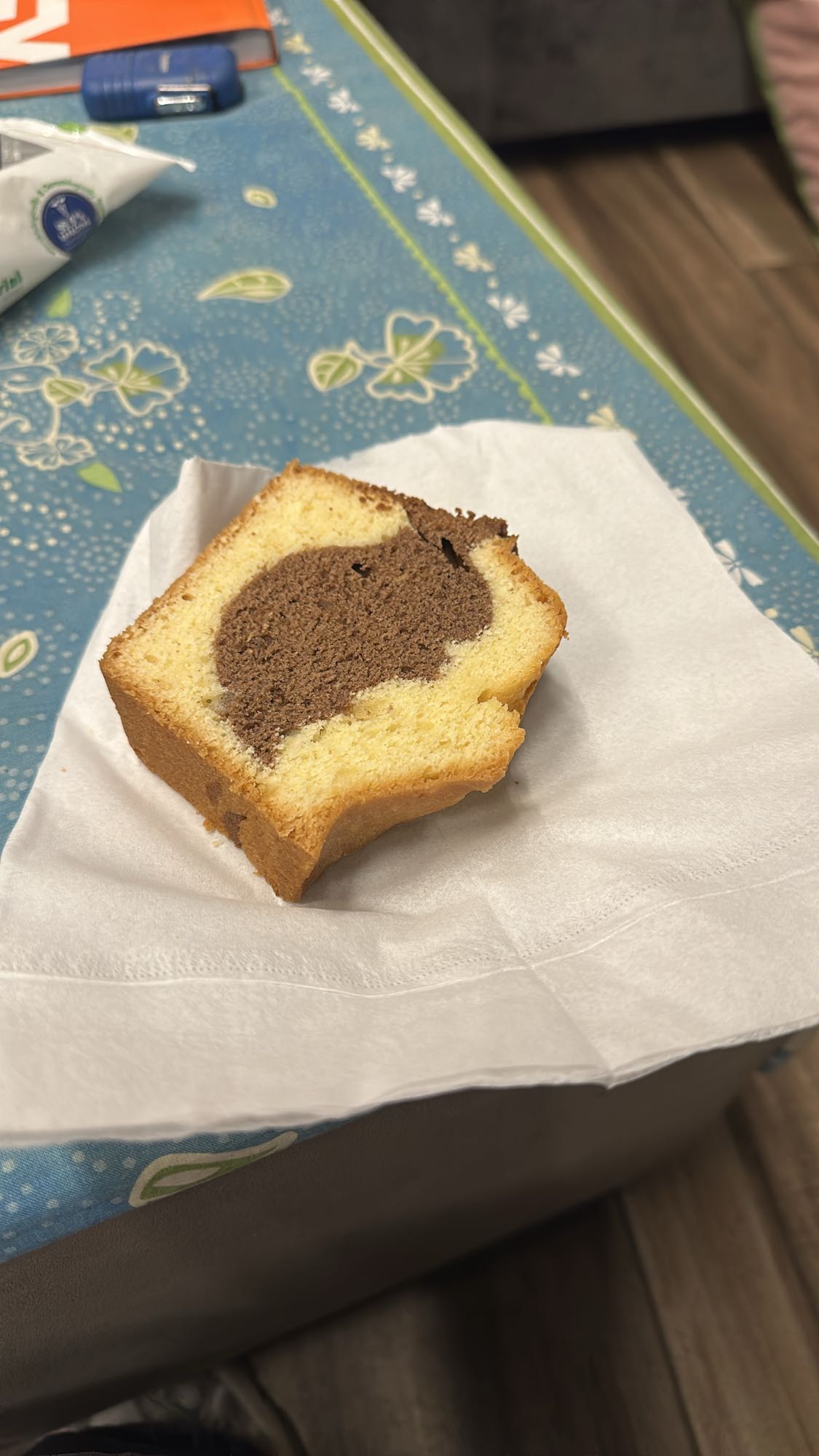Marble Pound Cake Slice