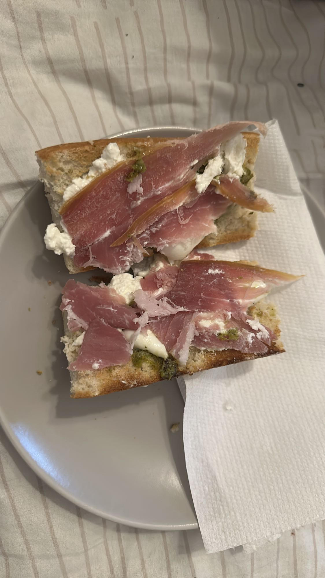 Prosciutto Ricotta Sandwich