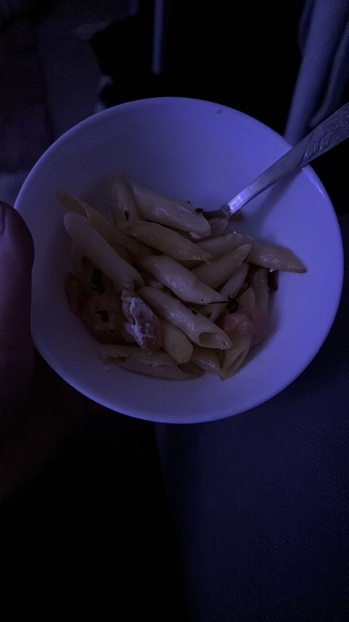 makaron z krewetkami