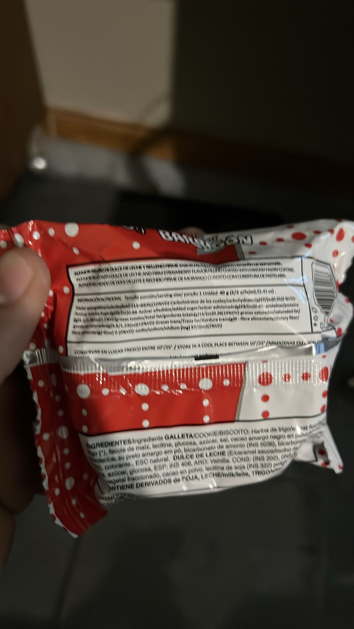 Alfajor barrigón dulce de leche