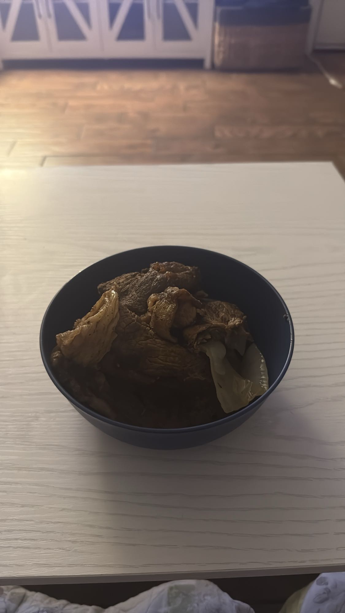 Beef and onion bowl