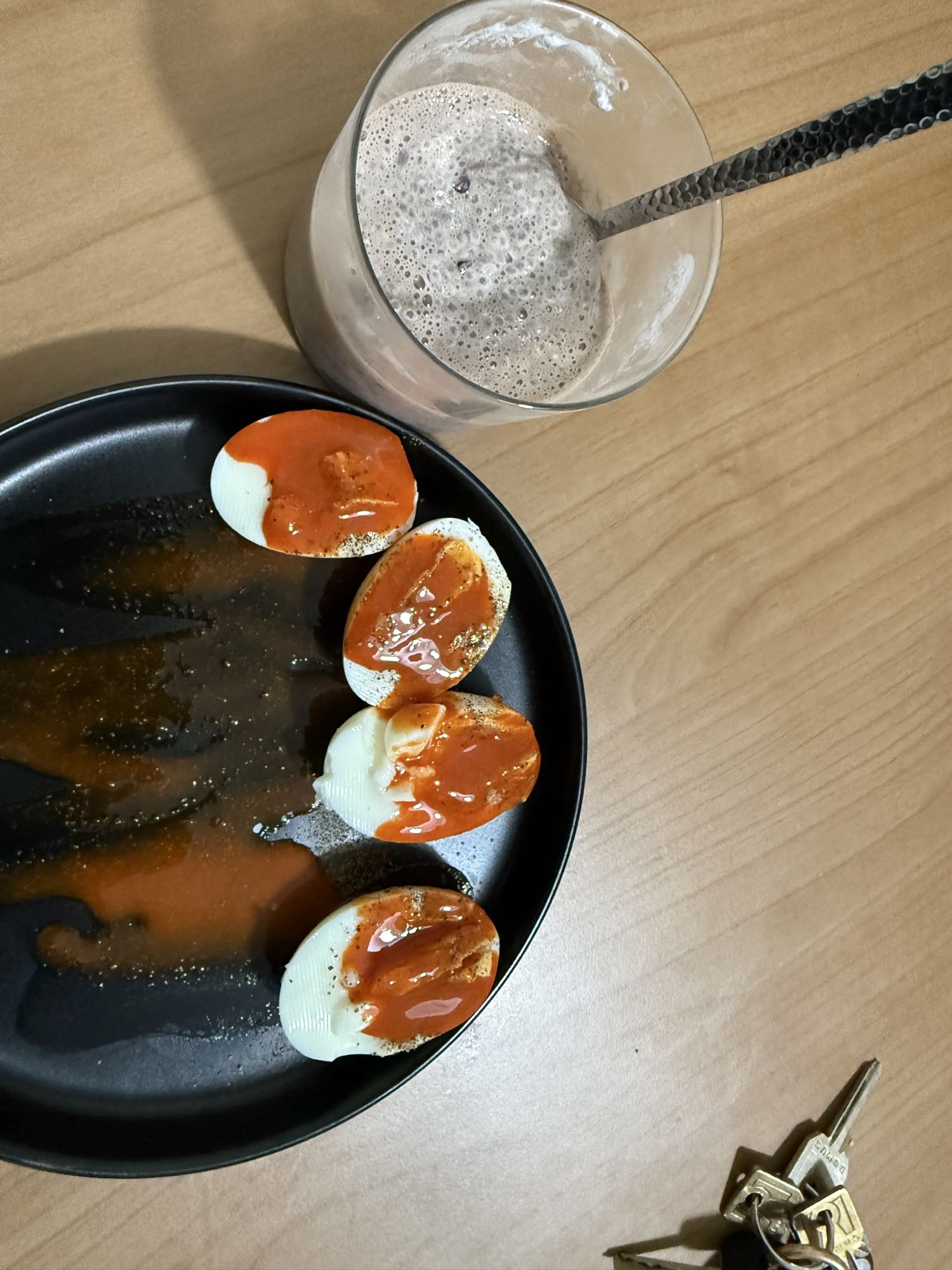 Eggs with shake