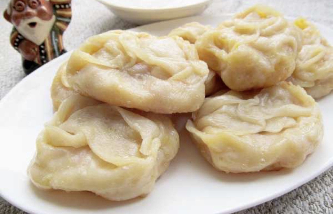 манты с мясом
