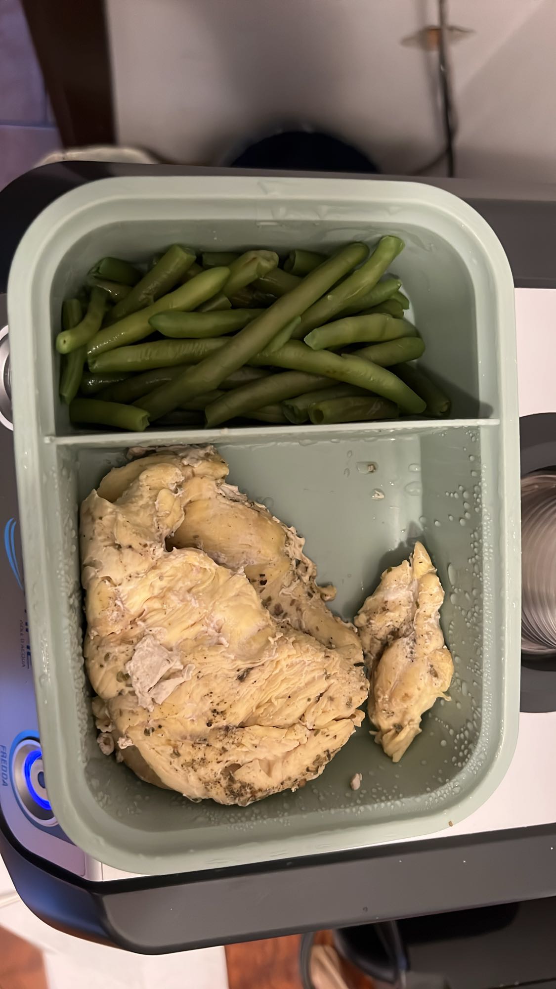 Pollo e fagiolini