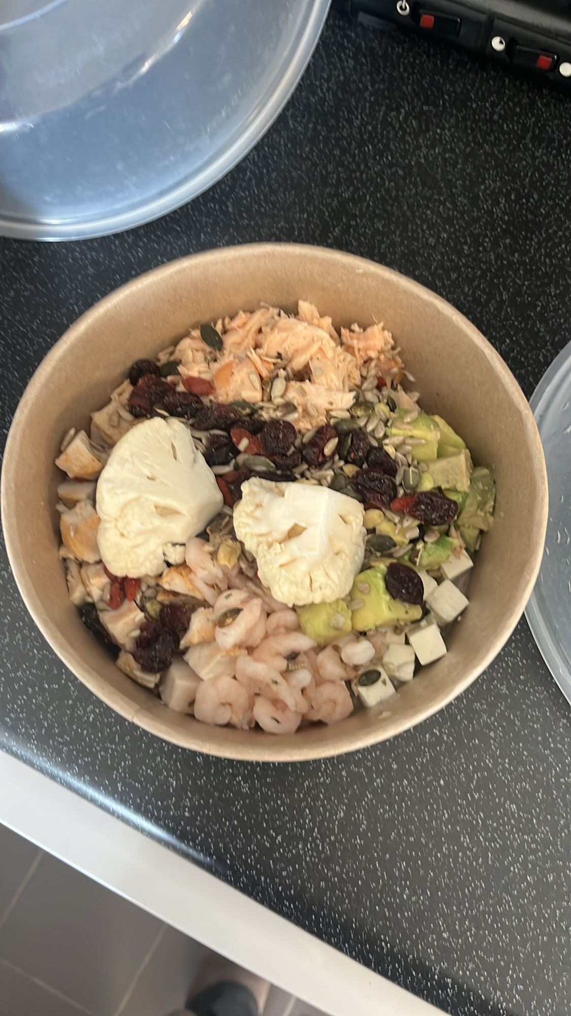 Skaldjurssallad med grönsaker