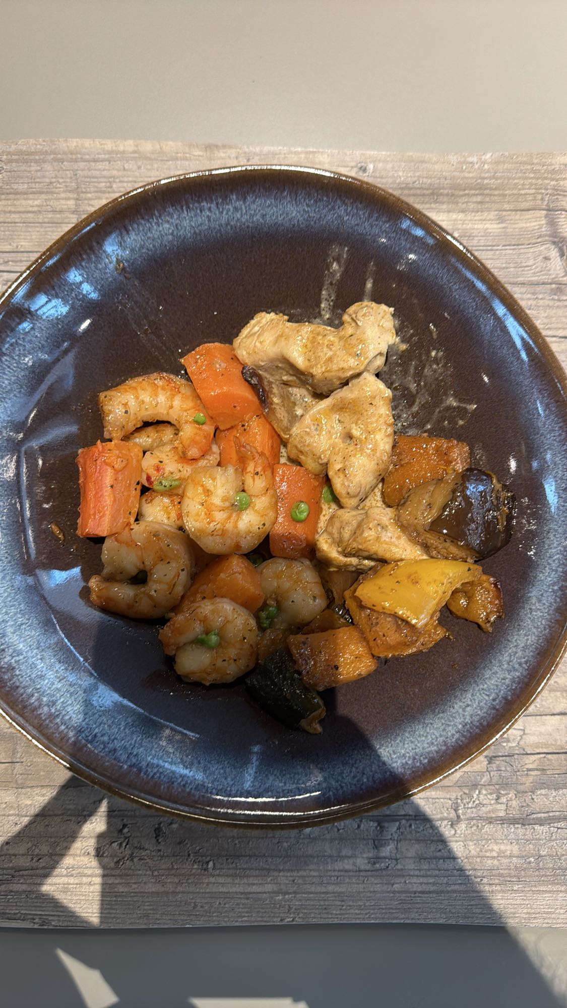 Shrimp Chicken Veggie Mix