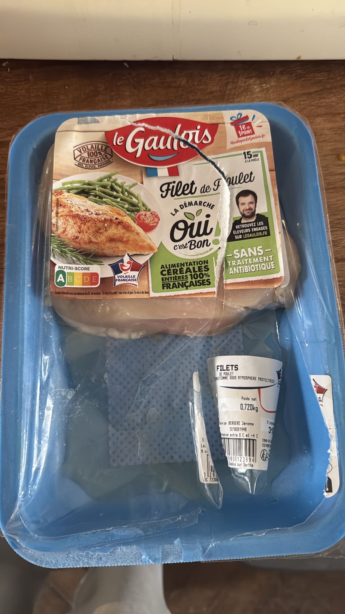 Filet de poulet nature