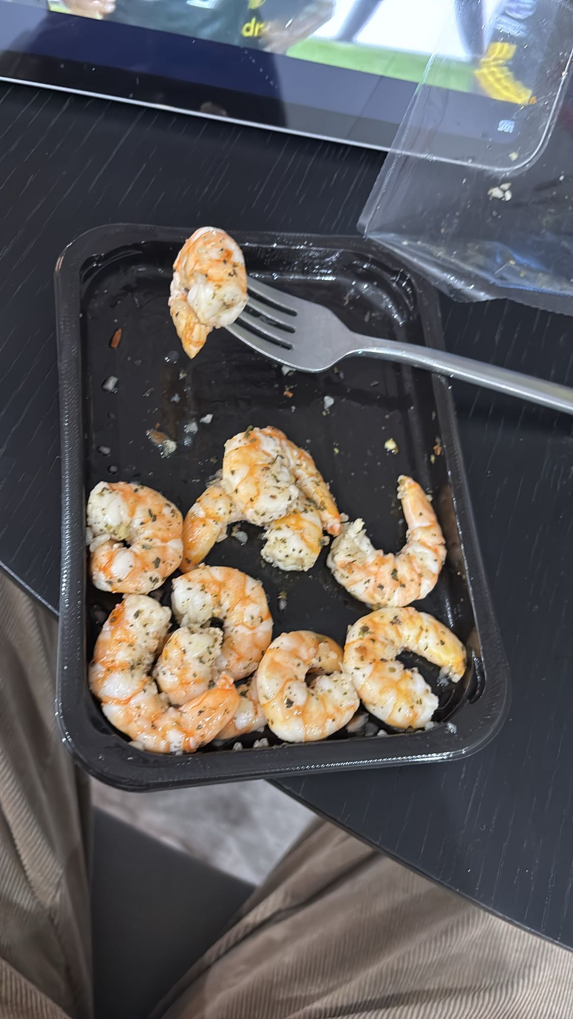 Crevettes assaisonnées