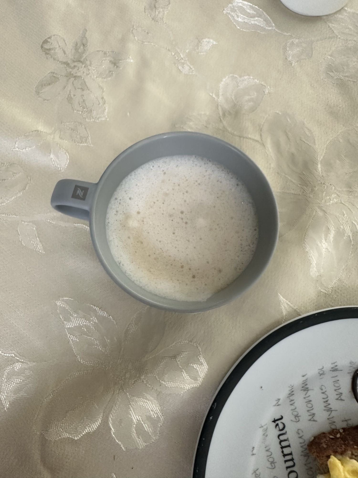 café con leche descremada