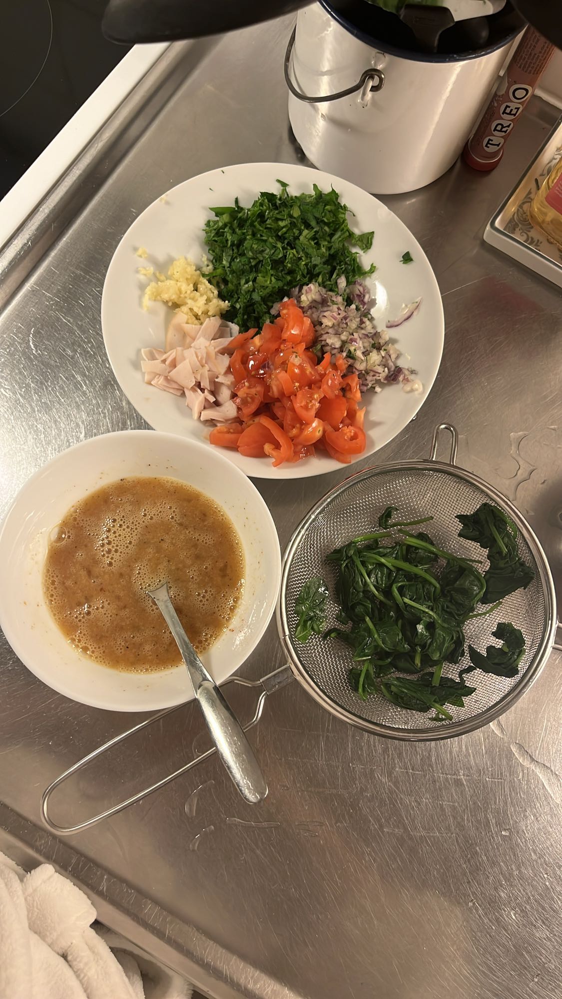 Ägggrönsaksblandning