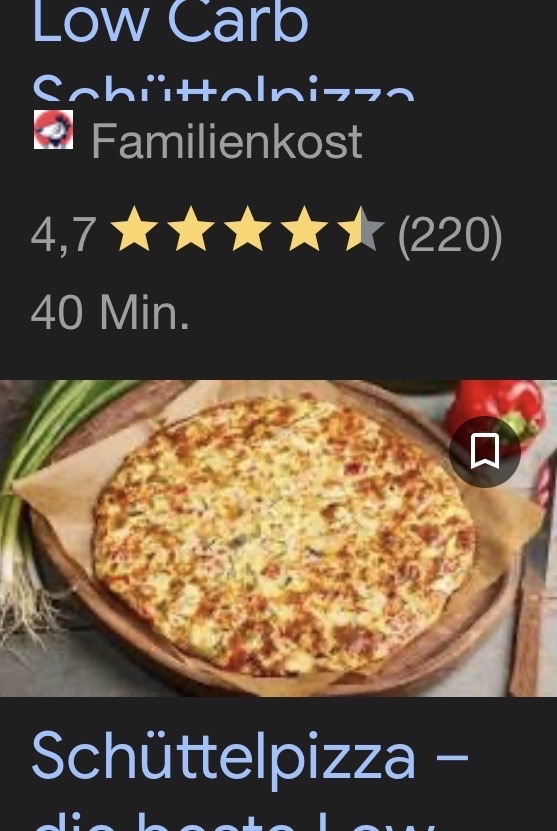 Low Carb Schüttelpizza