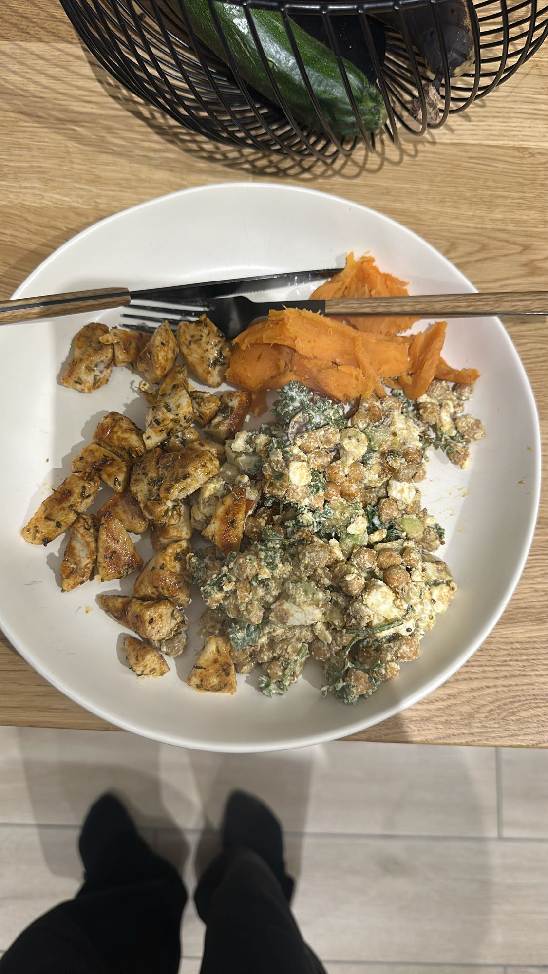 Poulet et patate douce