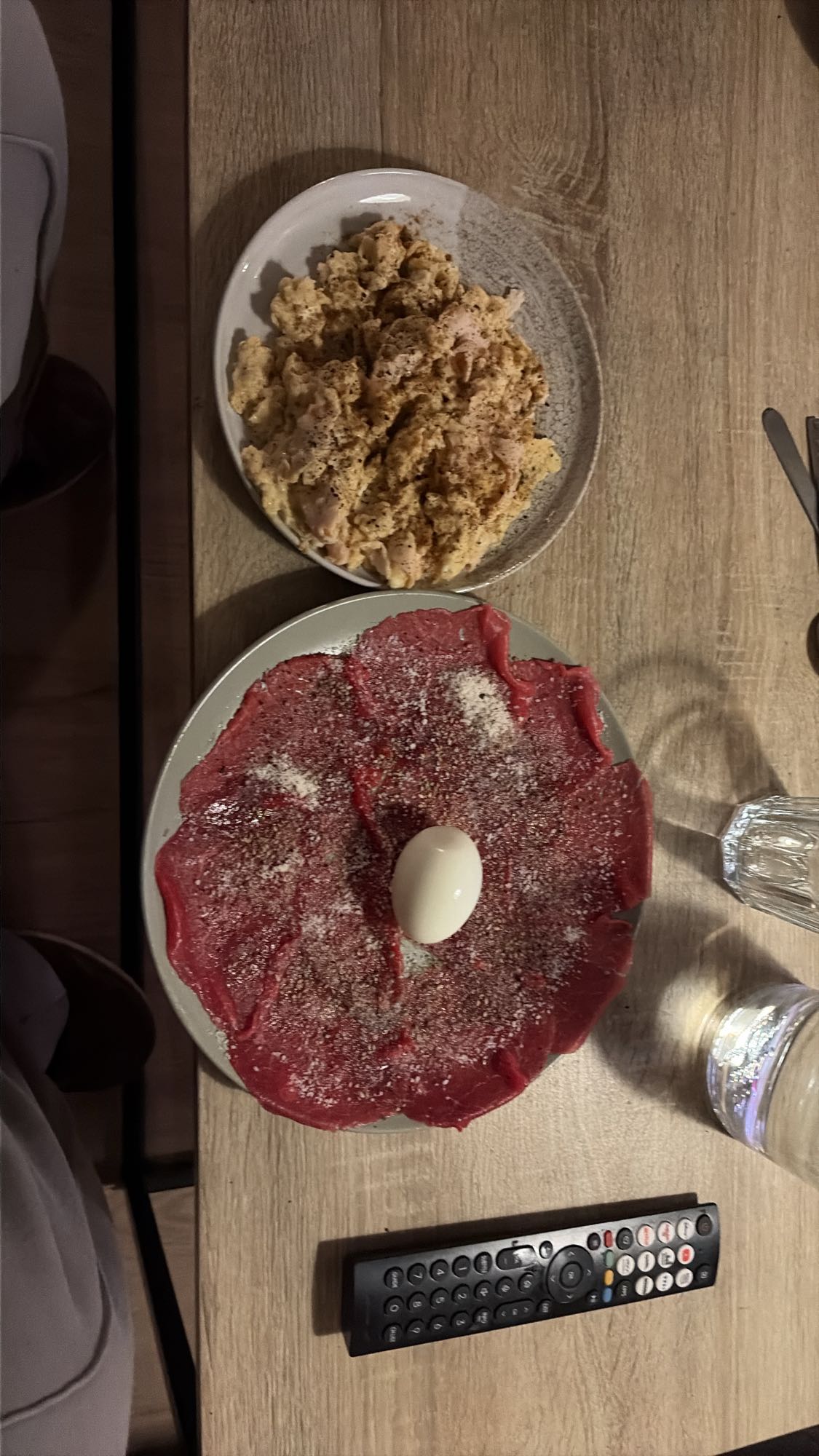 Boeuf et œufs protéinés