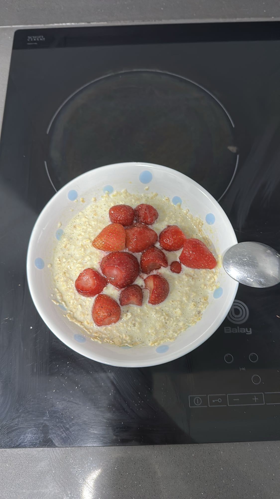Avena con fresas