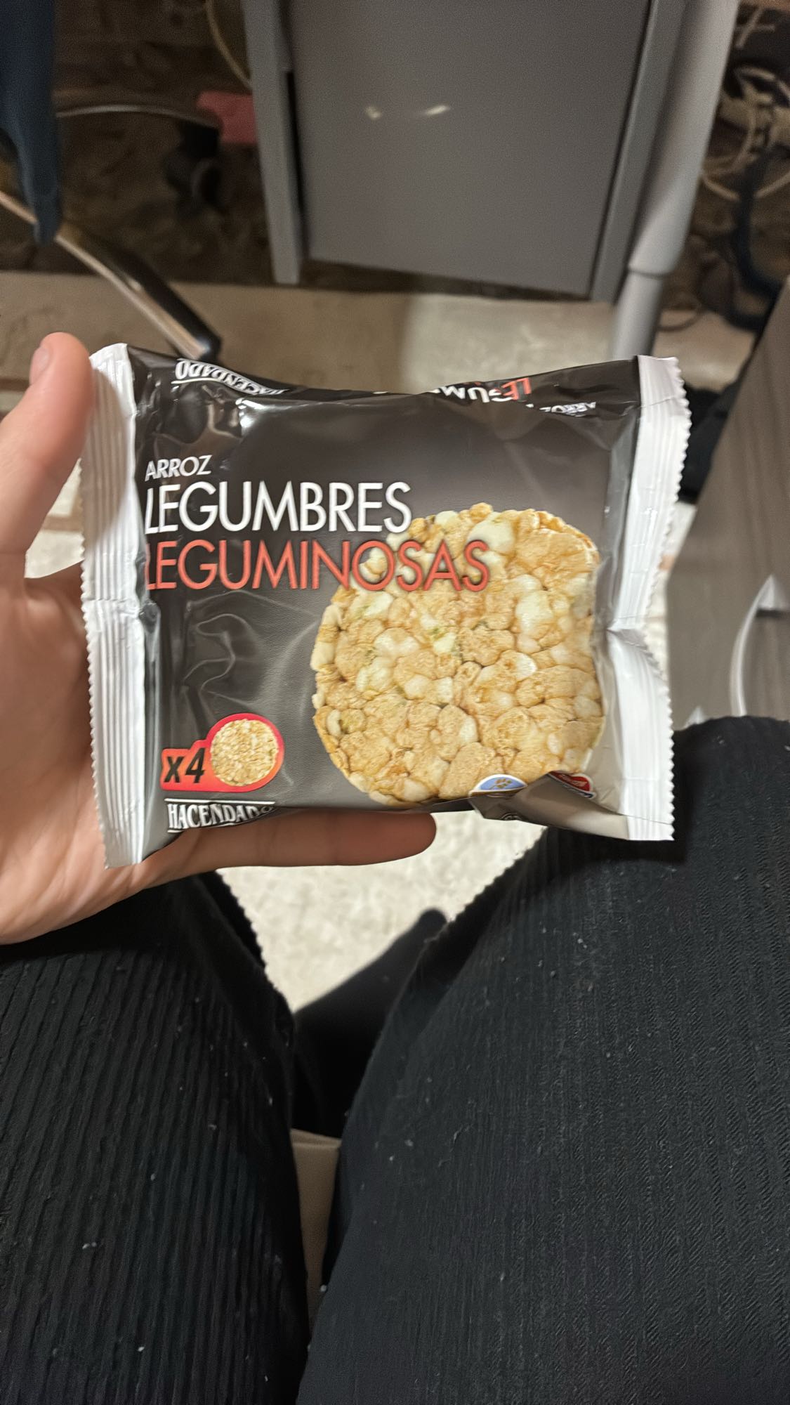 Tortitas arroz y legumbres