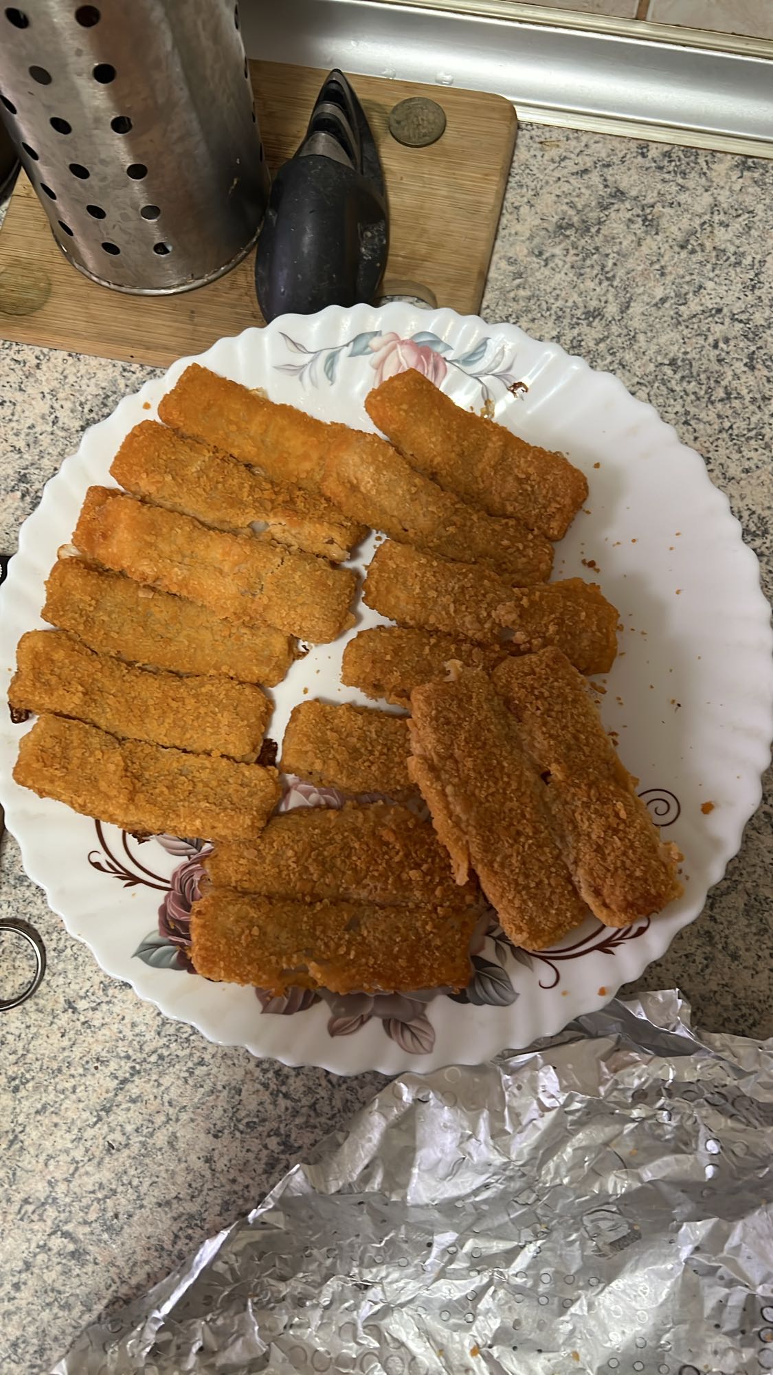 Batoane de pește pane