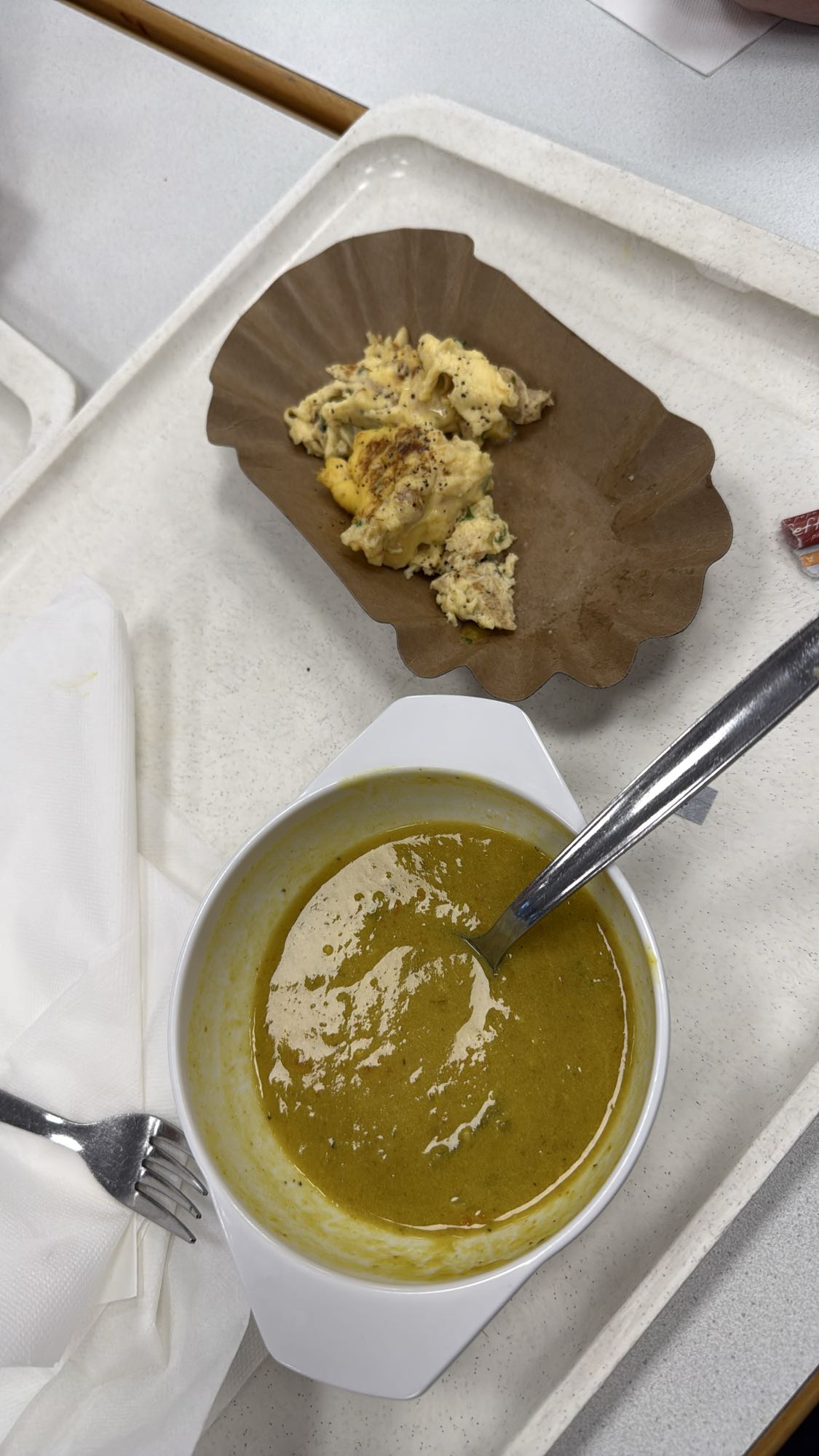 Gemüsesuppe & Rührei