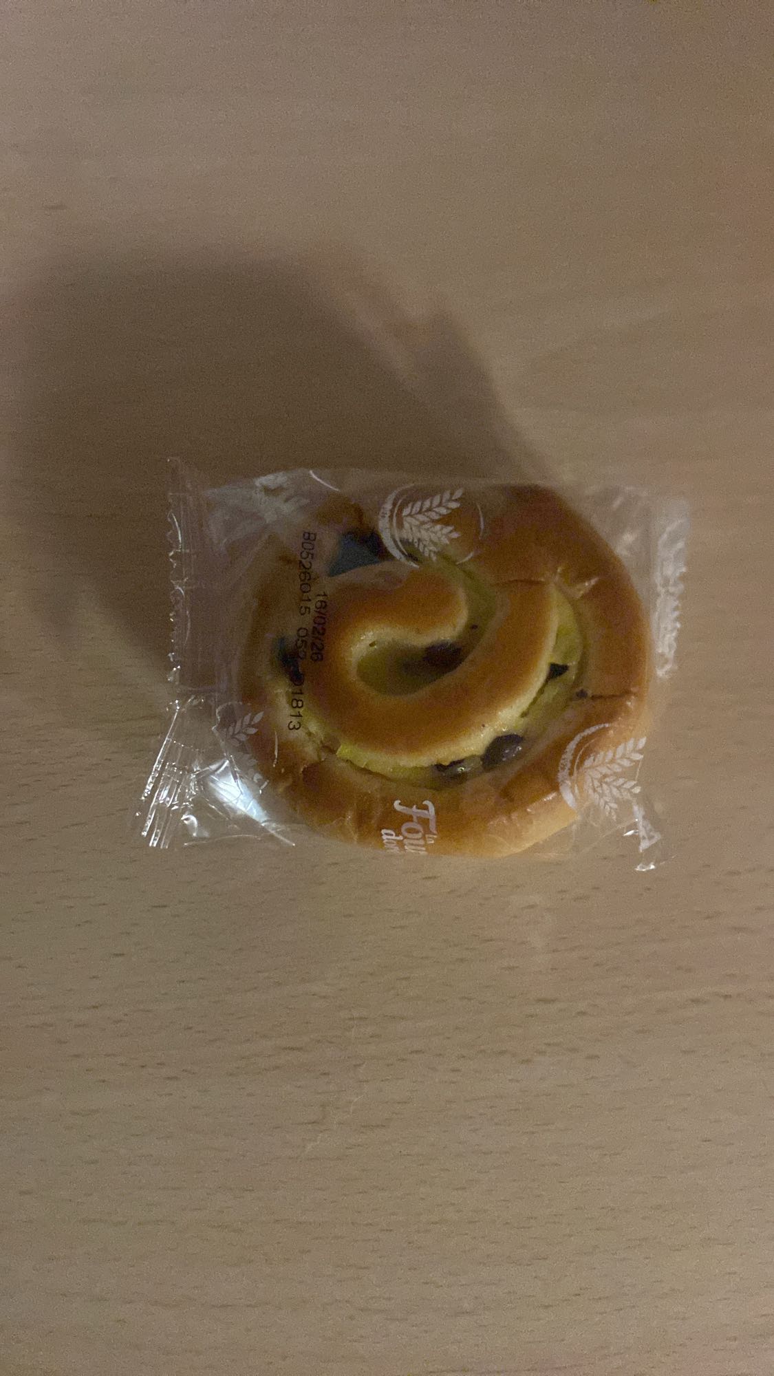 pain aux raisins emballé