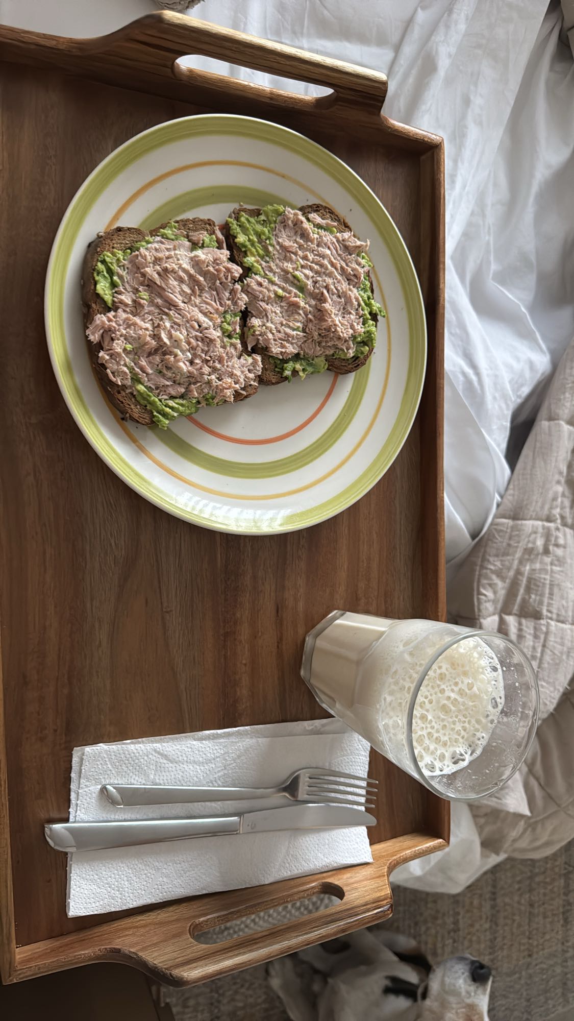 Tostadas de atún y aguacate