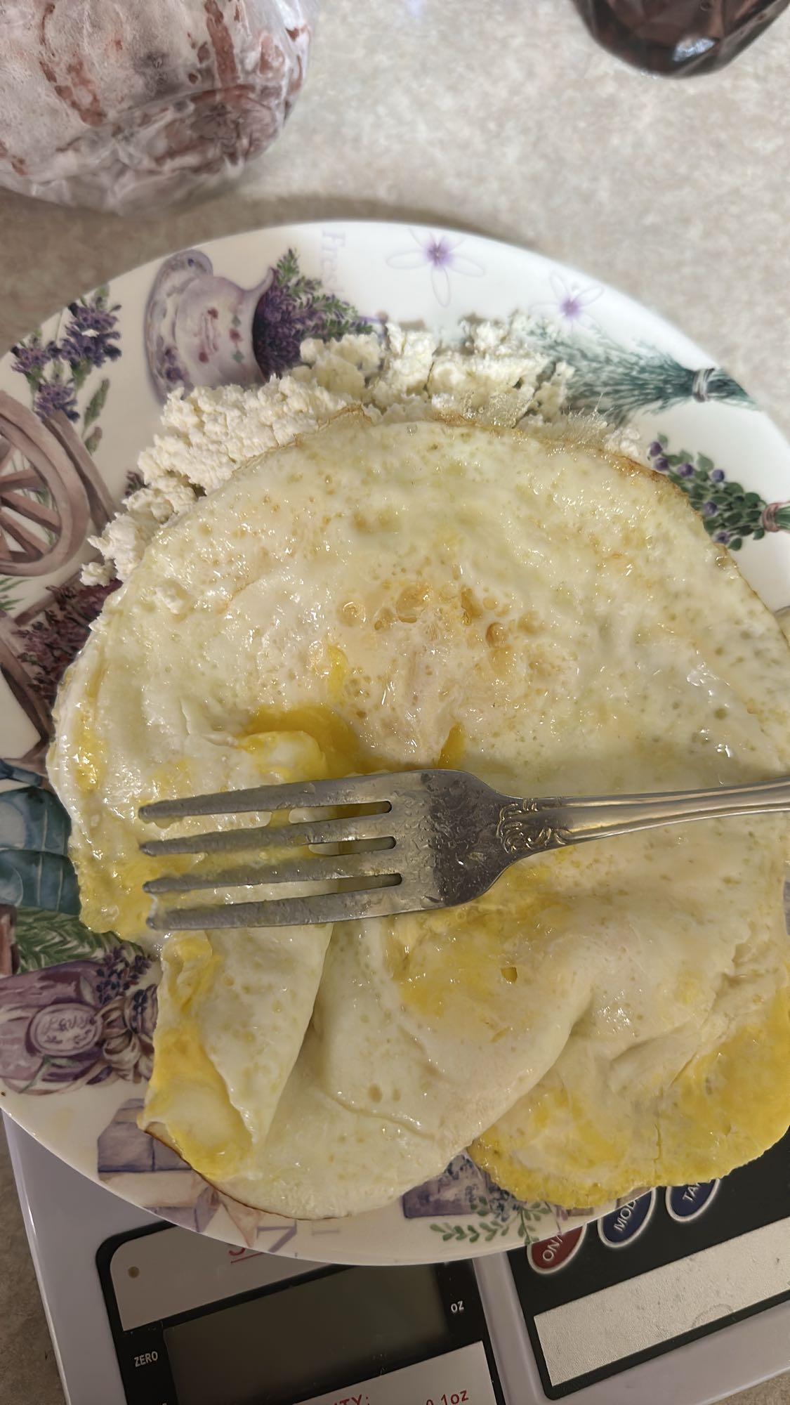 Eggs and cottage cheese