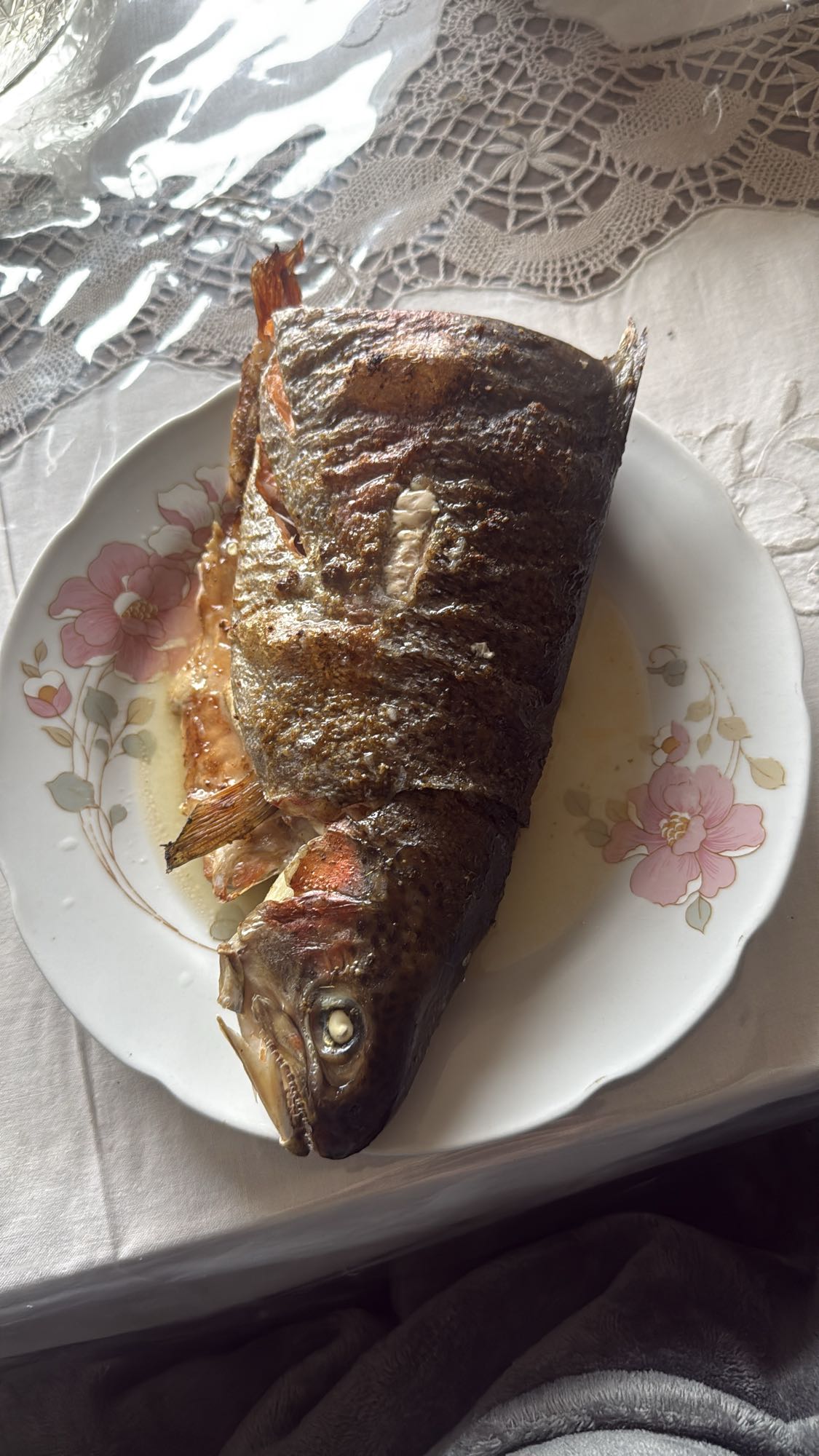 Grilled whole fish
