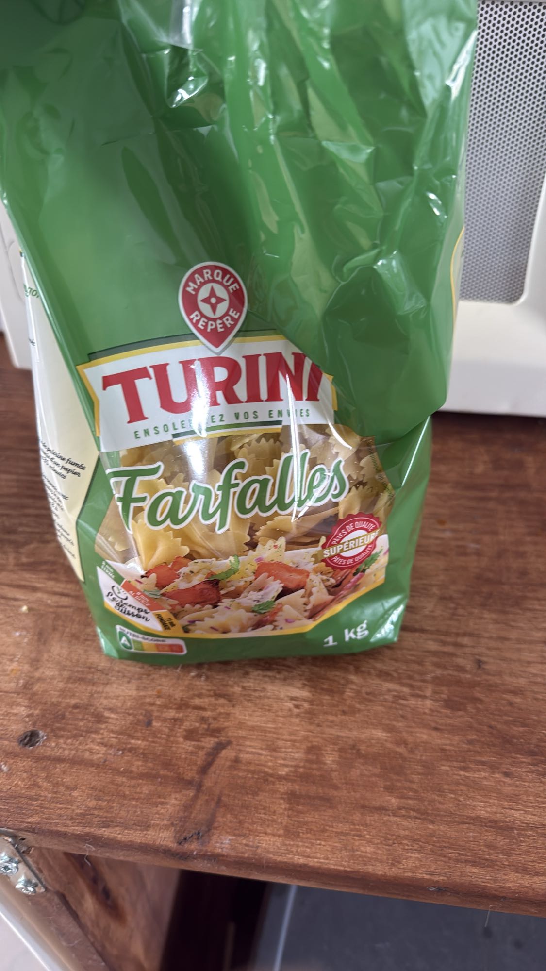 Pâtes farfalle nature