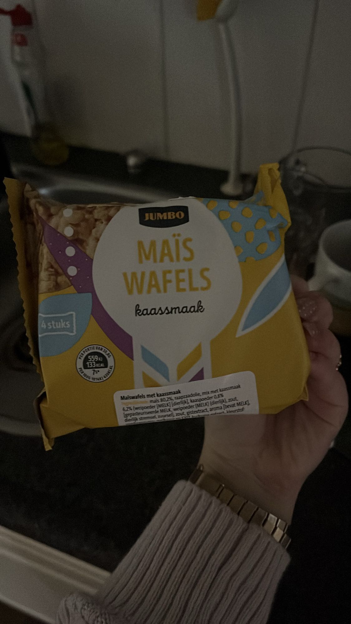Maïs wafels kaassmaak