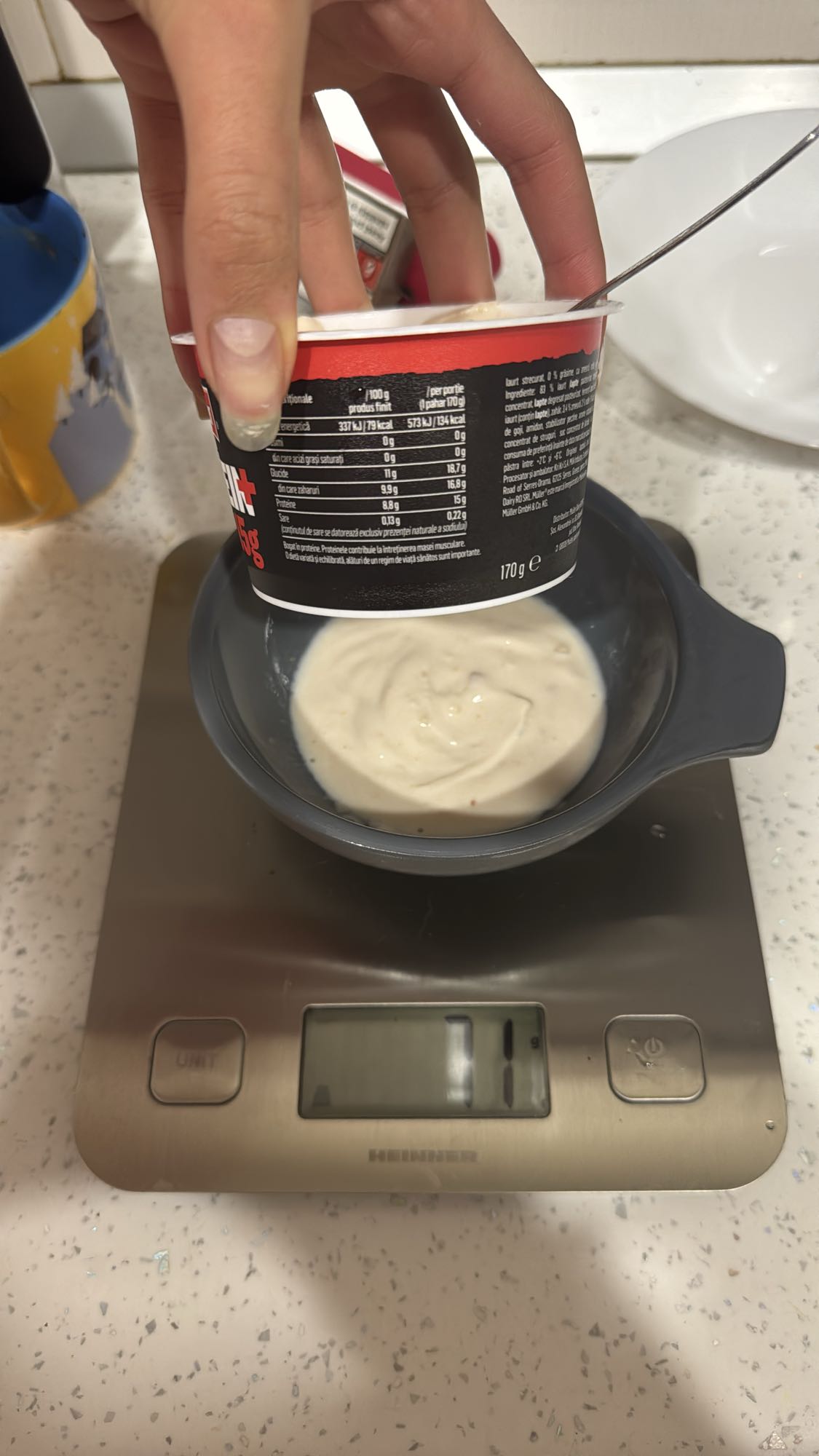 High-protein yogurt