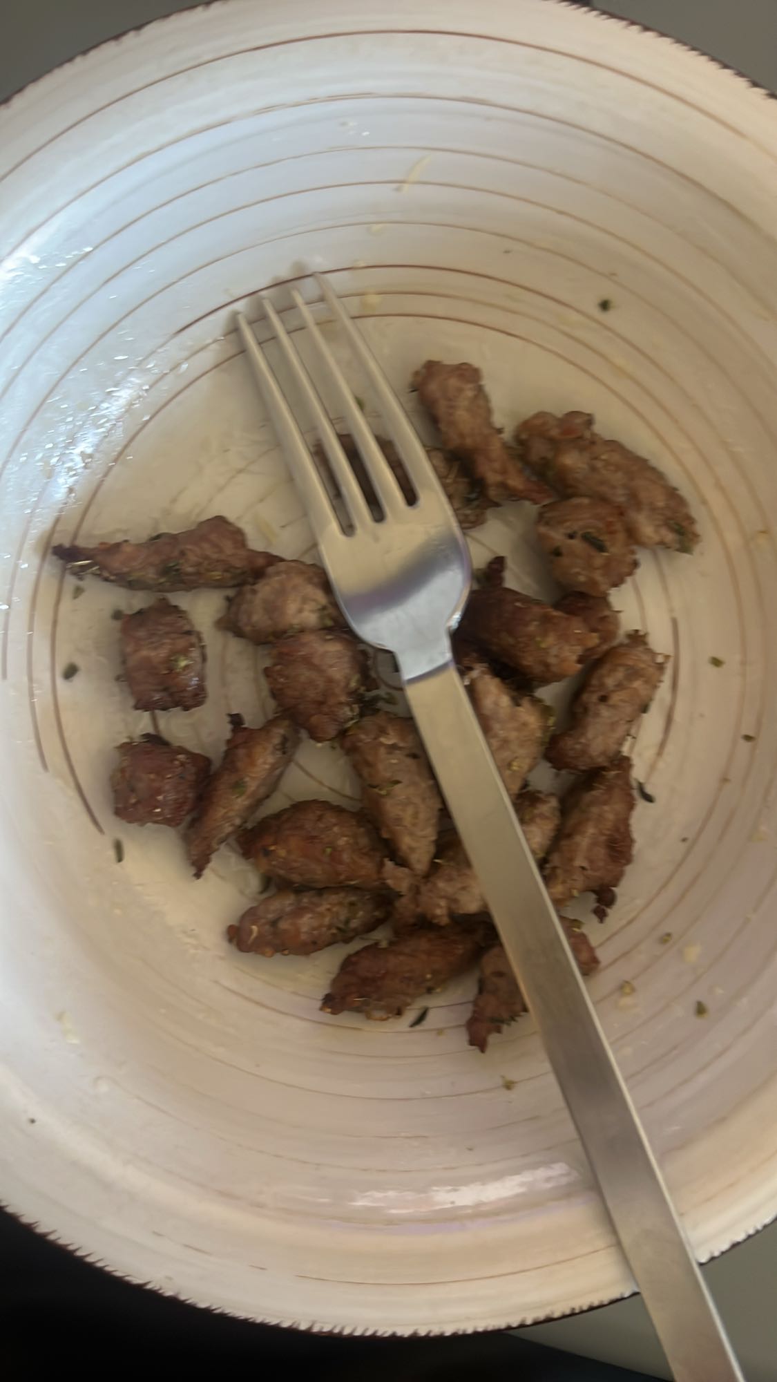 trozos de carne asada