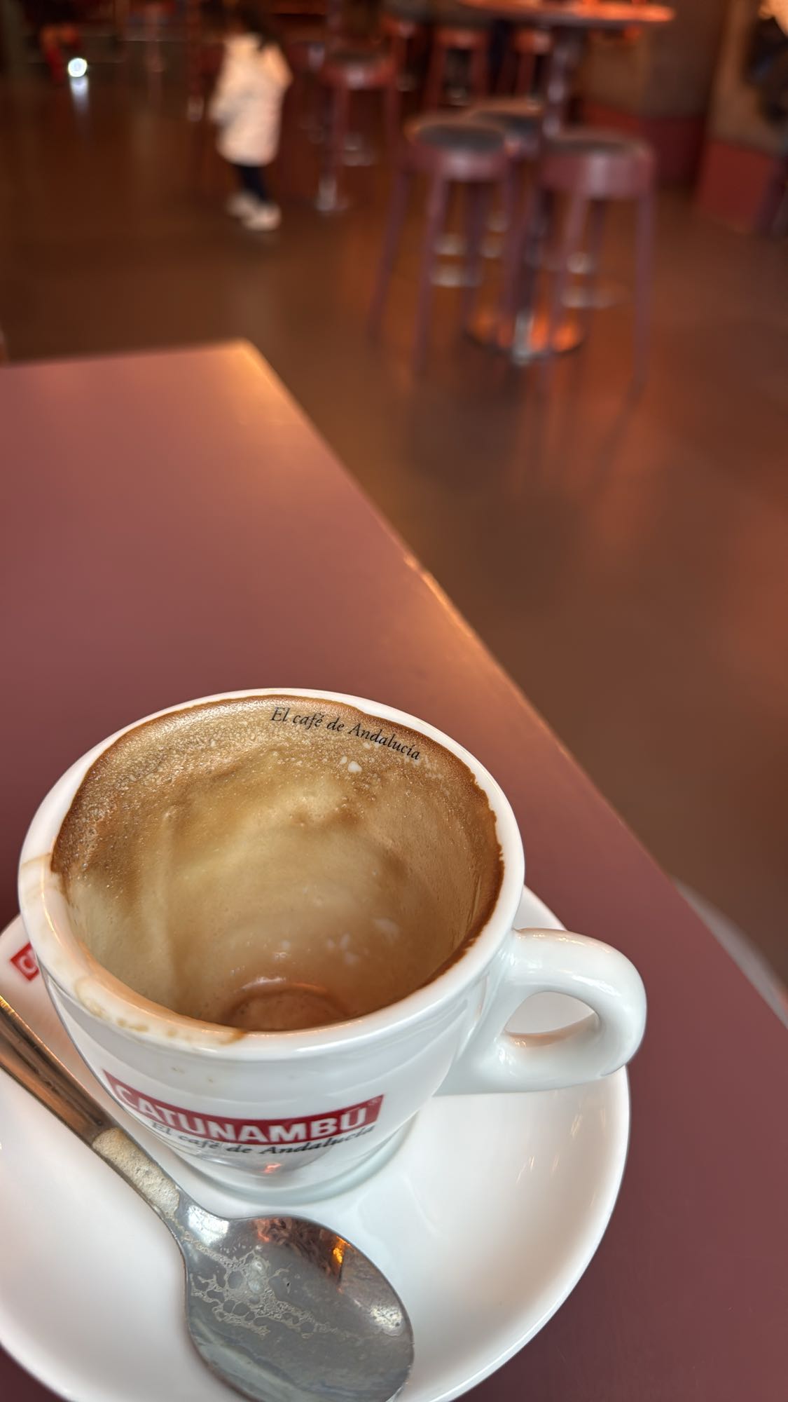 Café con leche pequeño