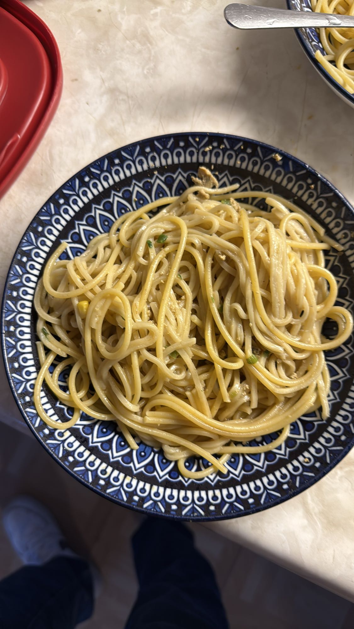 Spaghetti à l'ail