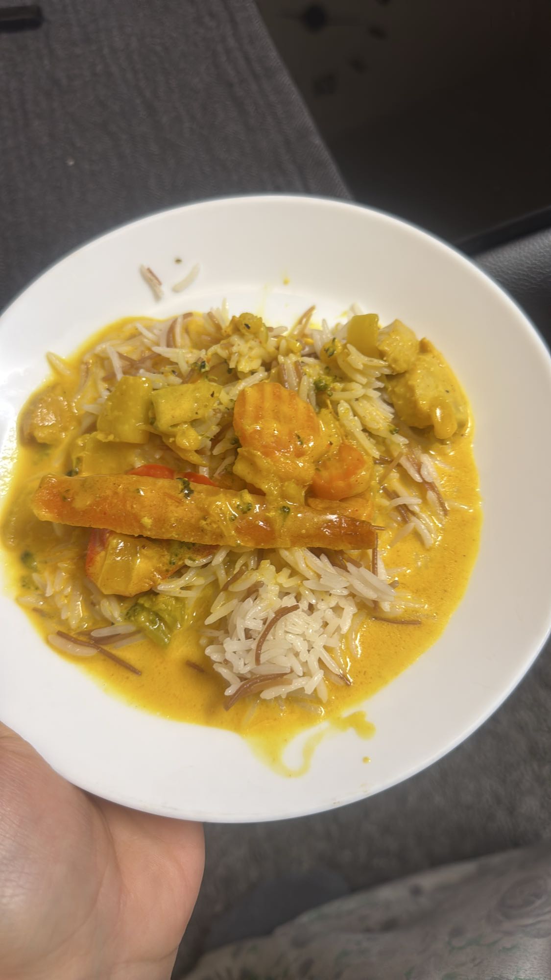 Kycklingcurry med ris