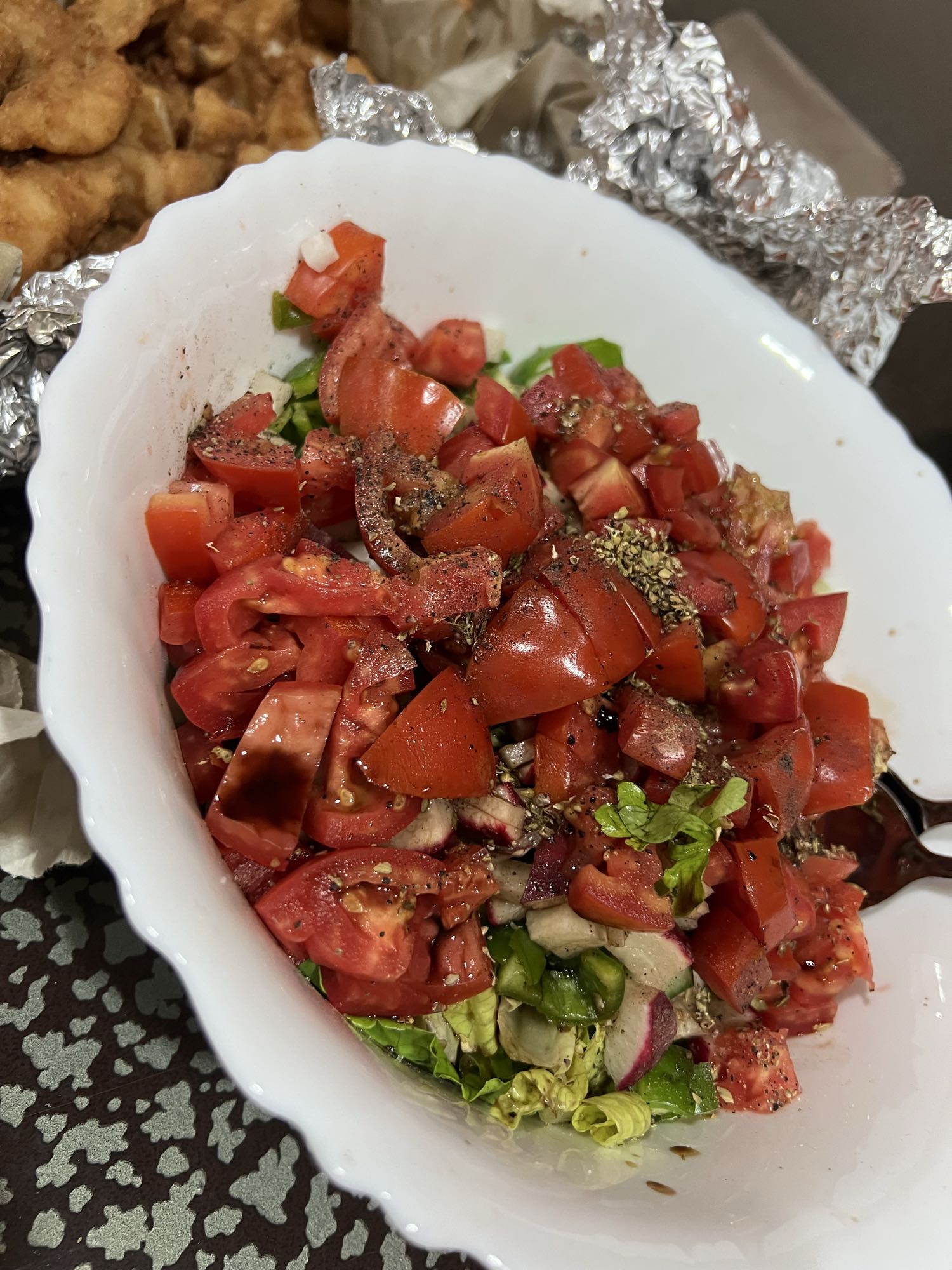 Fresh Veggie Salad (Small, No Oil)