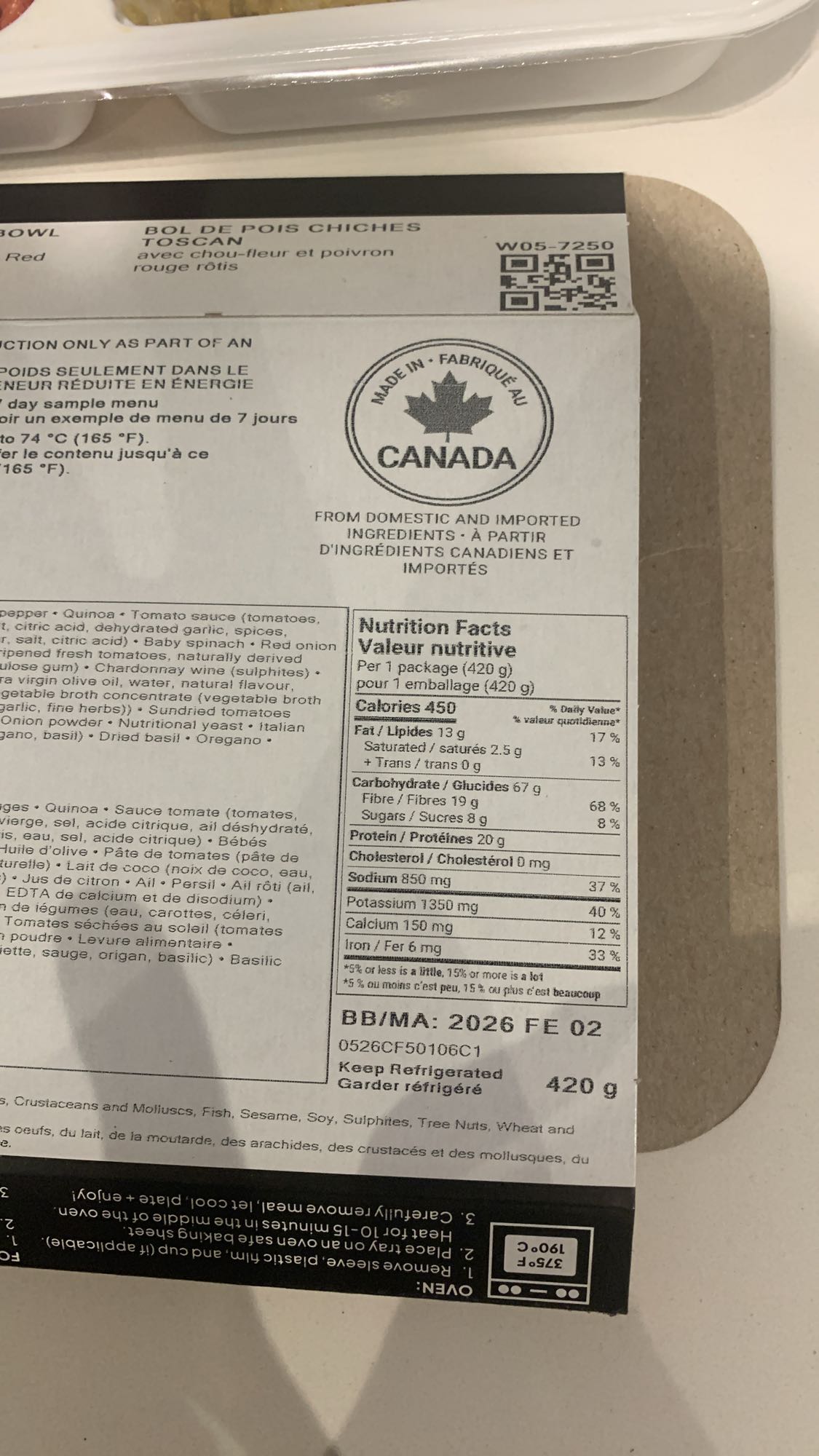 Bol de pois chiches toscan