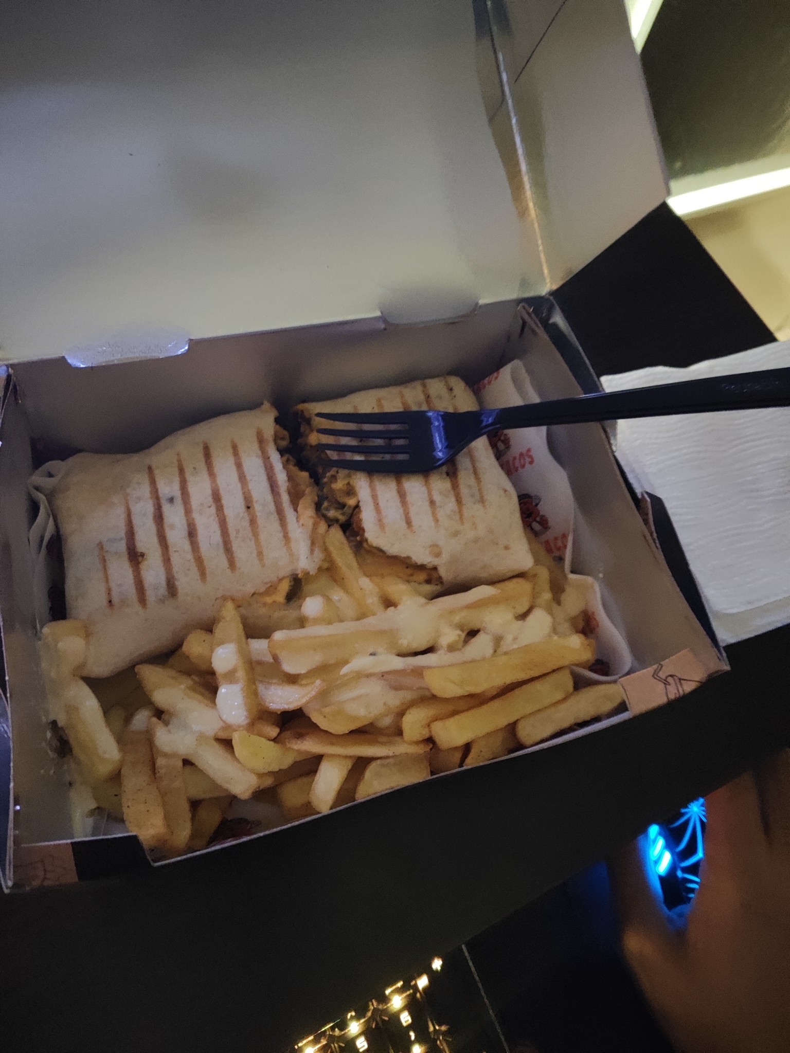 Wrap with cheesy fries