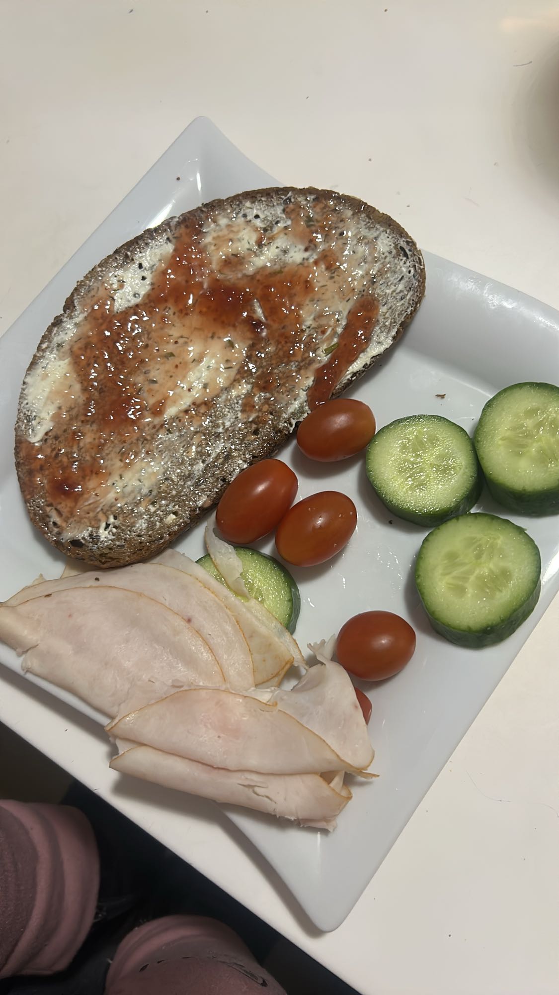 Volkorenbrood lunchbord