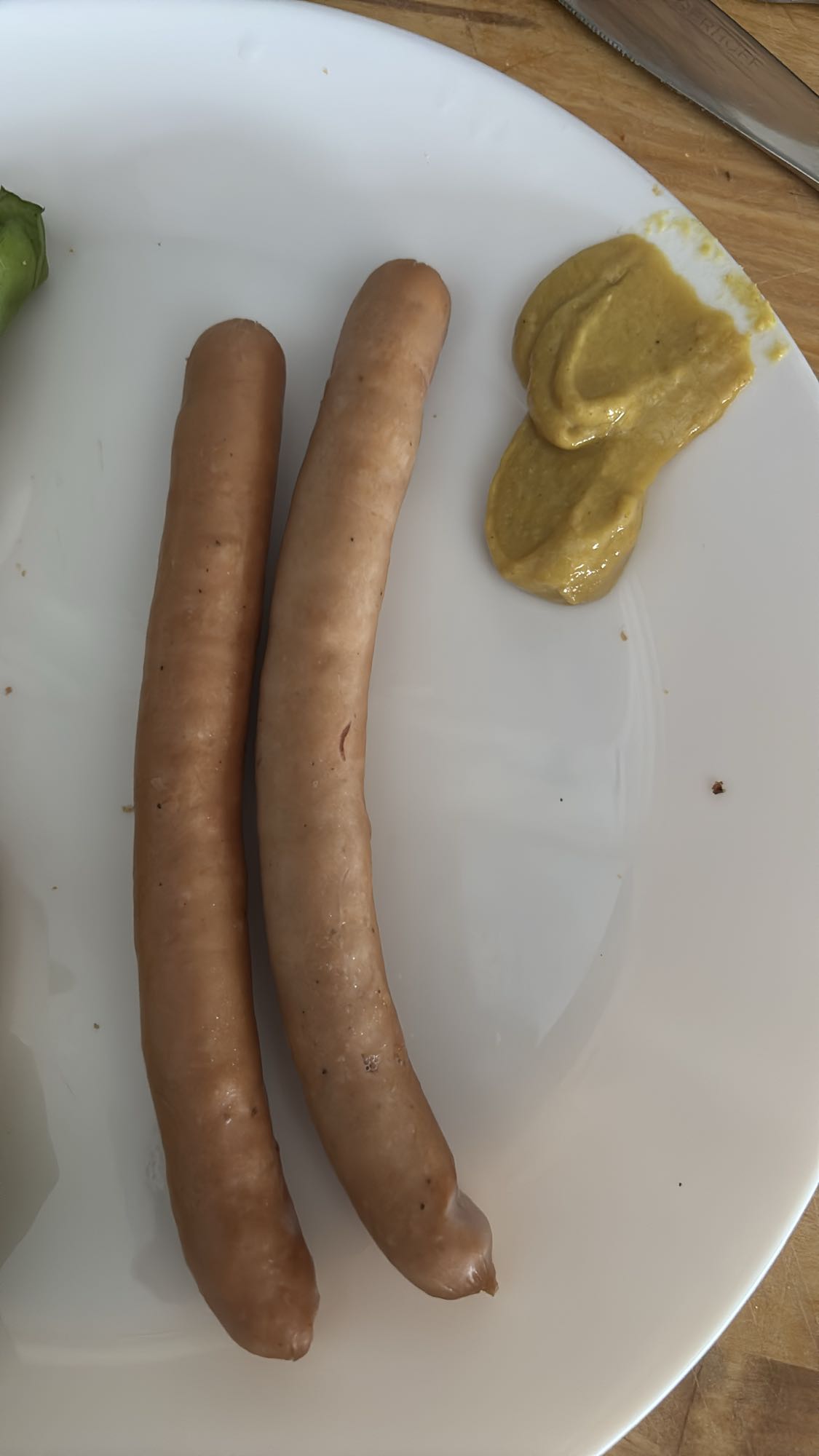 Parówki z musztardą