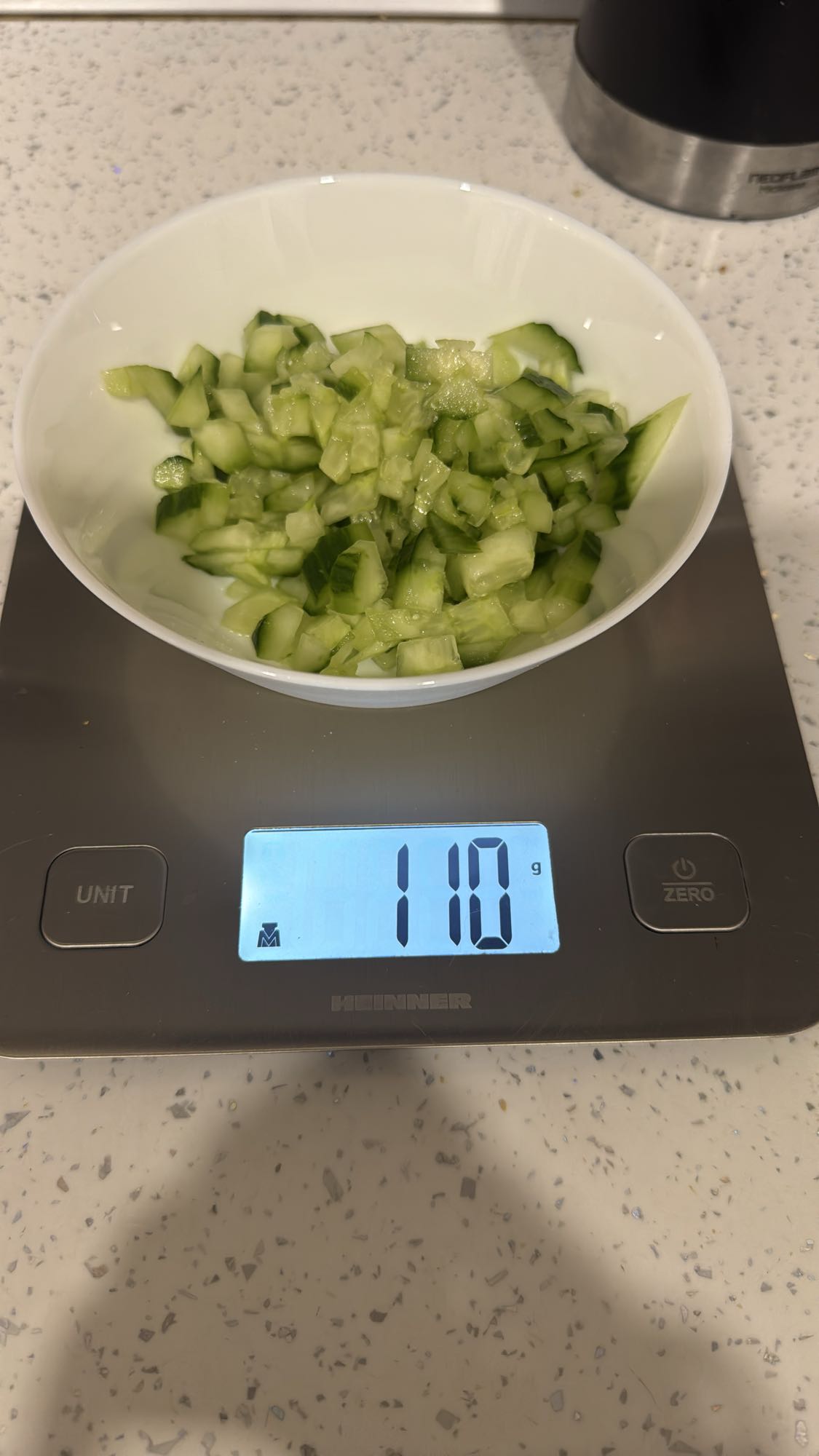 Chopped Cucumber Bowl