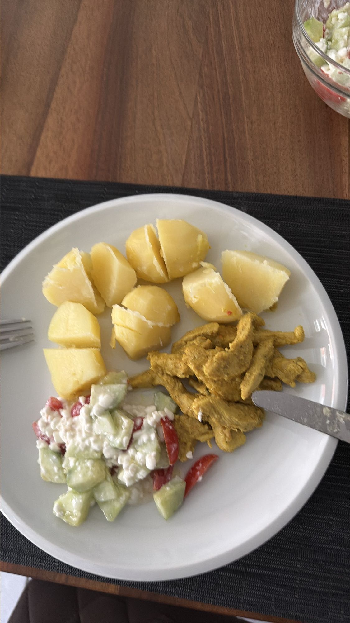 Hähnchen mit Kartoffeln