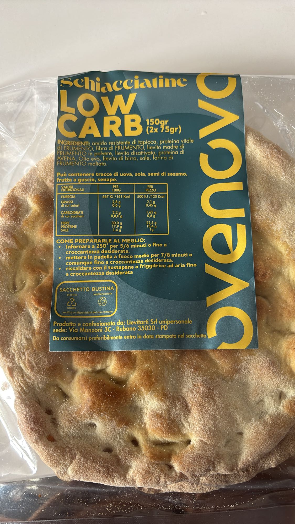 schiacciatine low carb