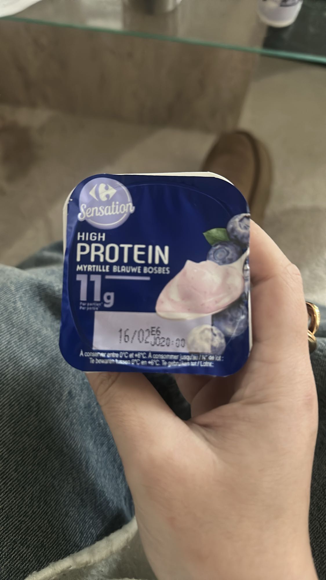 Yaourt protéiné myrtille