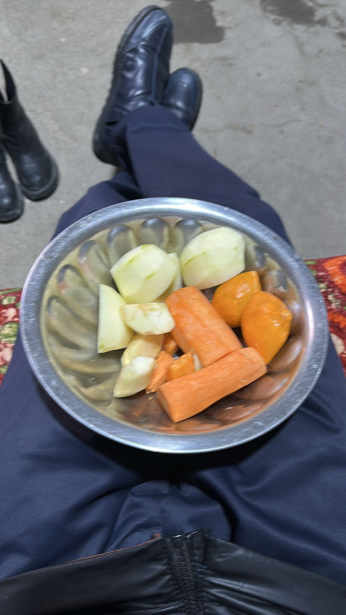 Mixed fruit and carrot bowl