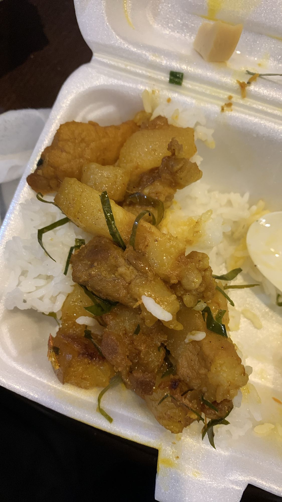 Pork belly with rice